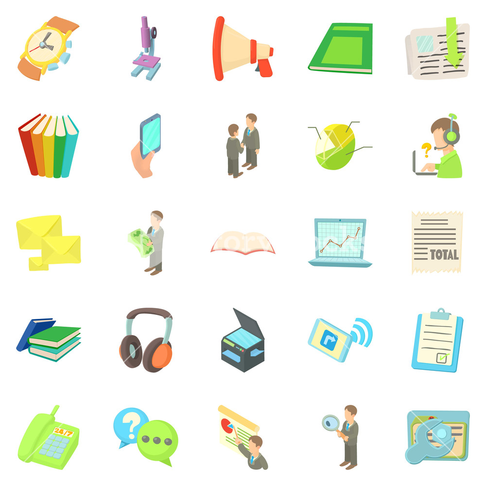 1000x1000 Freelancer Icons Set Cartoon Set Of Freelancer Vector Icons