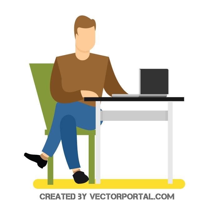 660x660 Freelancer Vector Graphics People Free Vector Image
