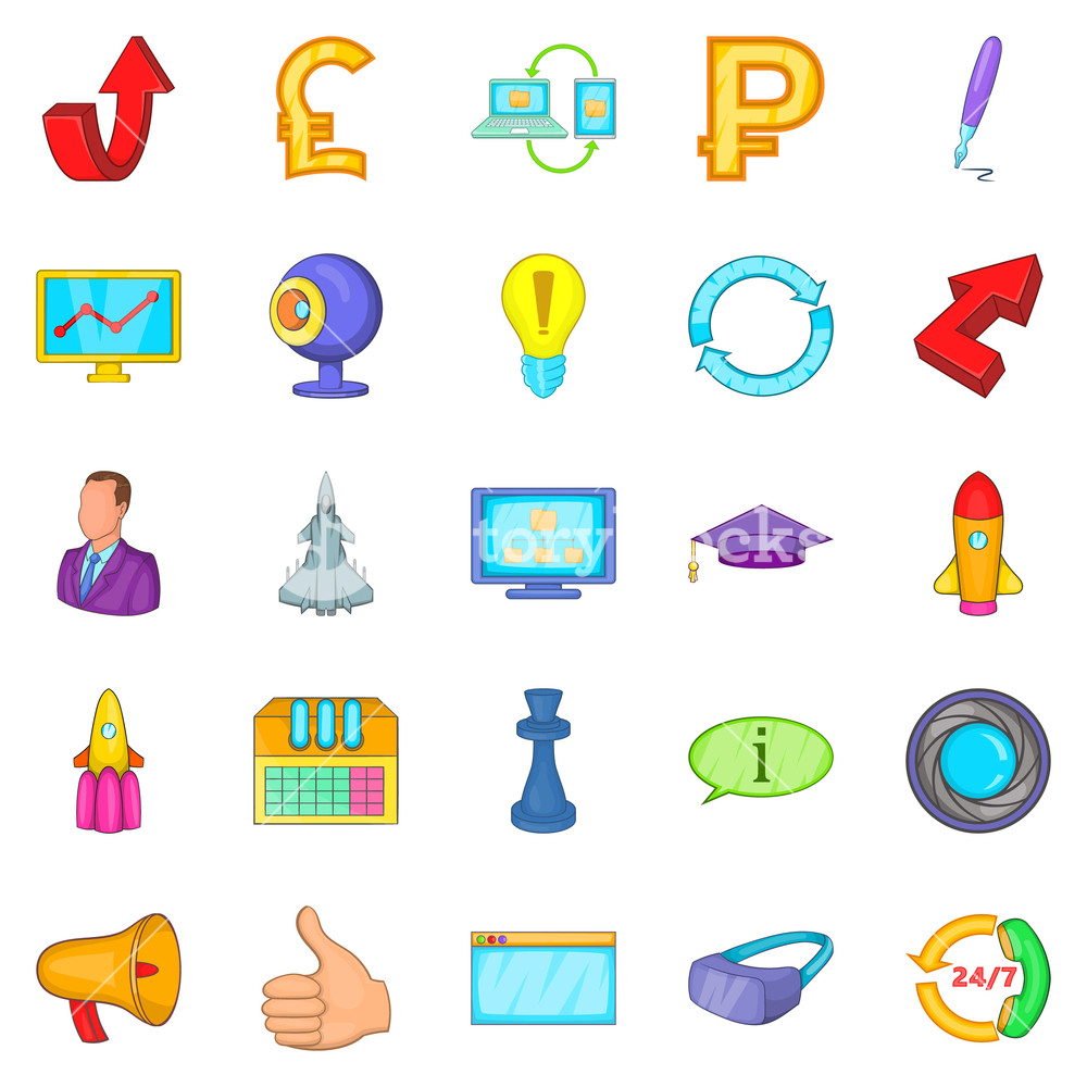 1000x1000 Designer Freelancer Icons Set Cartoon Set Of Designer