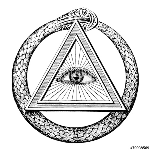 500x500 Masonic Snake Eye Stock Image And Royalty Free Vector