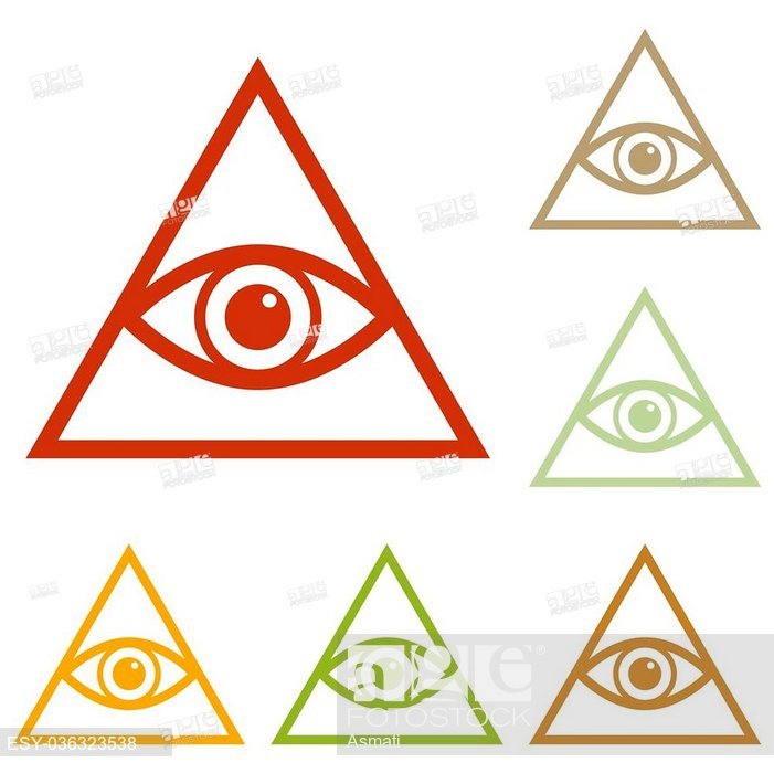 701x700 All Seeing Eye Pyramid Symbol Freemason And Spiritual Colorful