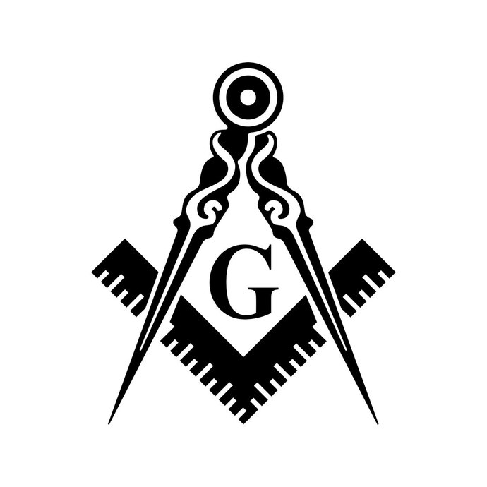 690x690 Masonic Square Compass Freemason Graphics