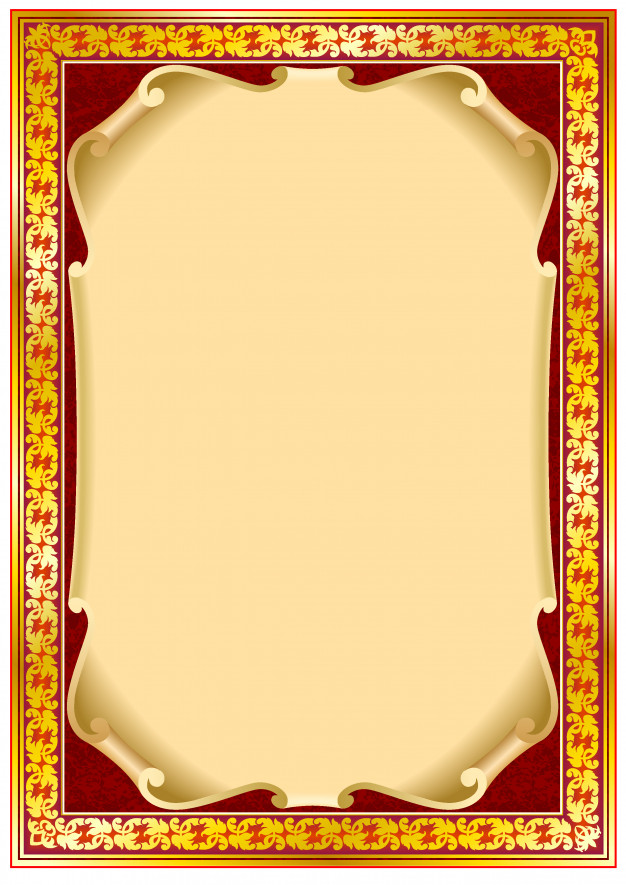 626x885 Frame Border Clipart Colorful Vintage Frame Border Premium Vector