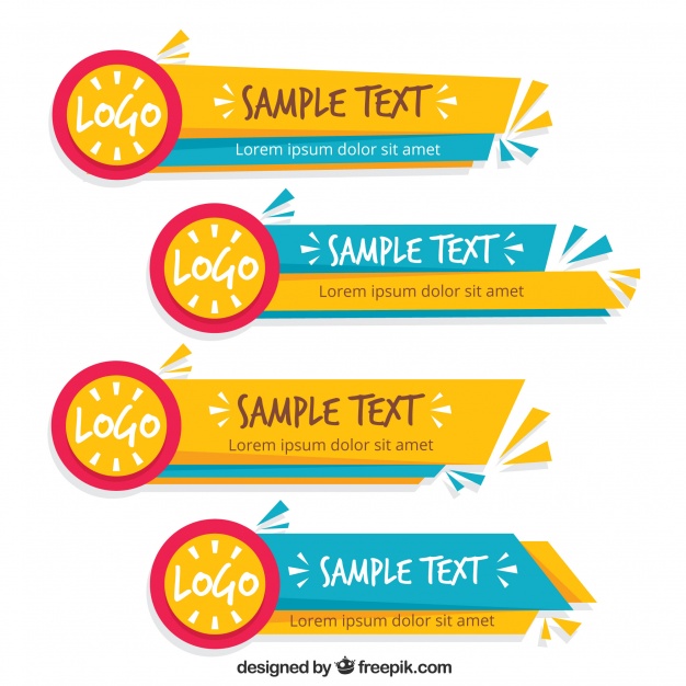 626x626 Pack Of Geometric Lower Thirds Vector Free Download