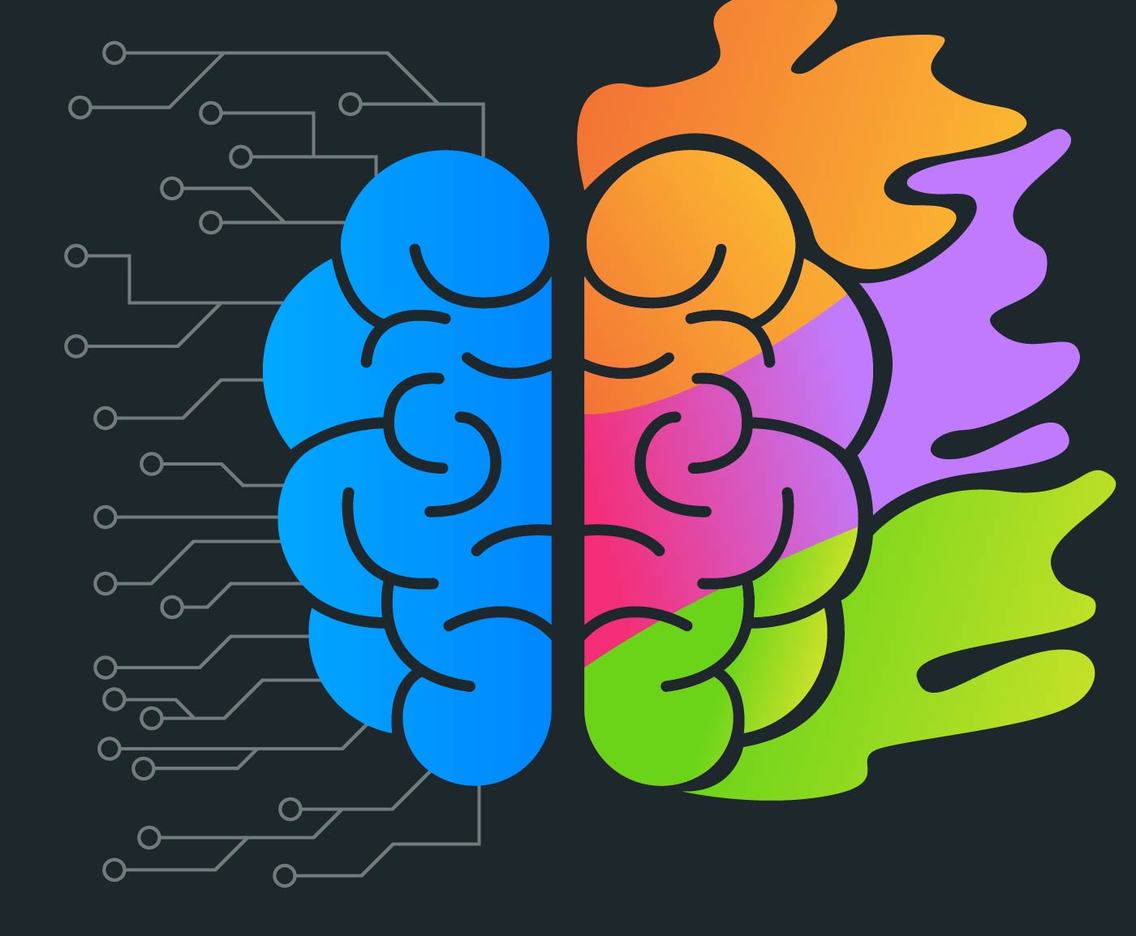 1136x936 Human Brain Hemispheres Vector Art Graphics