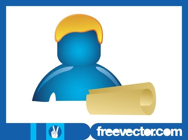 600x448 Person With Paper Scroll Free Vector