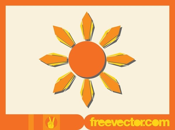 600x448 Sun Symbol Free Vector