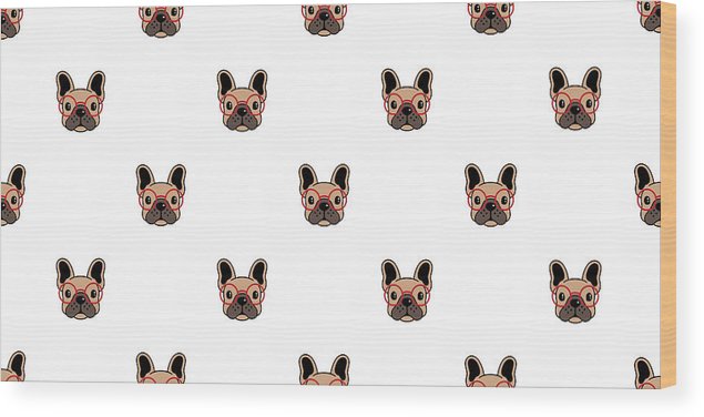 635x376 Dog Seamless Pattern French Bulldog Vector Pug Glasses Repeat