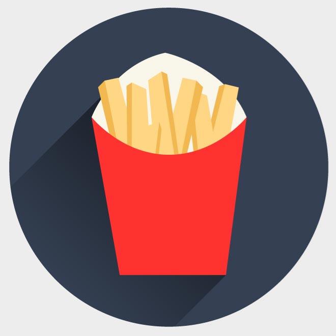 French Fries Vector