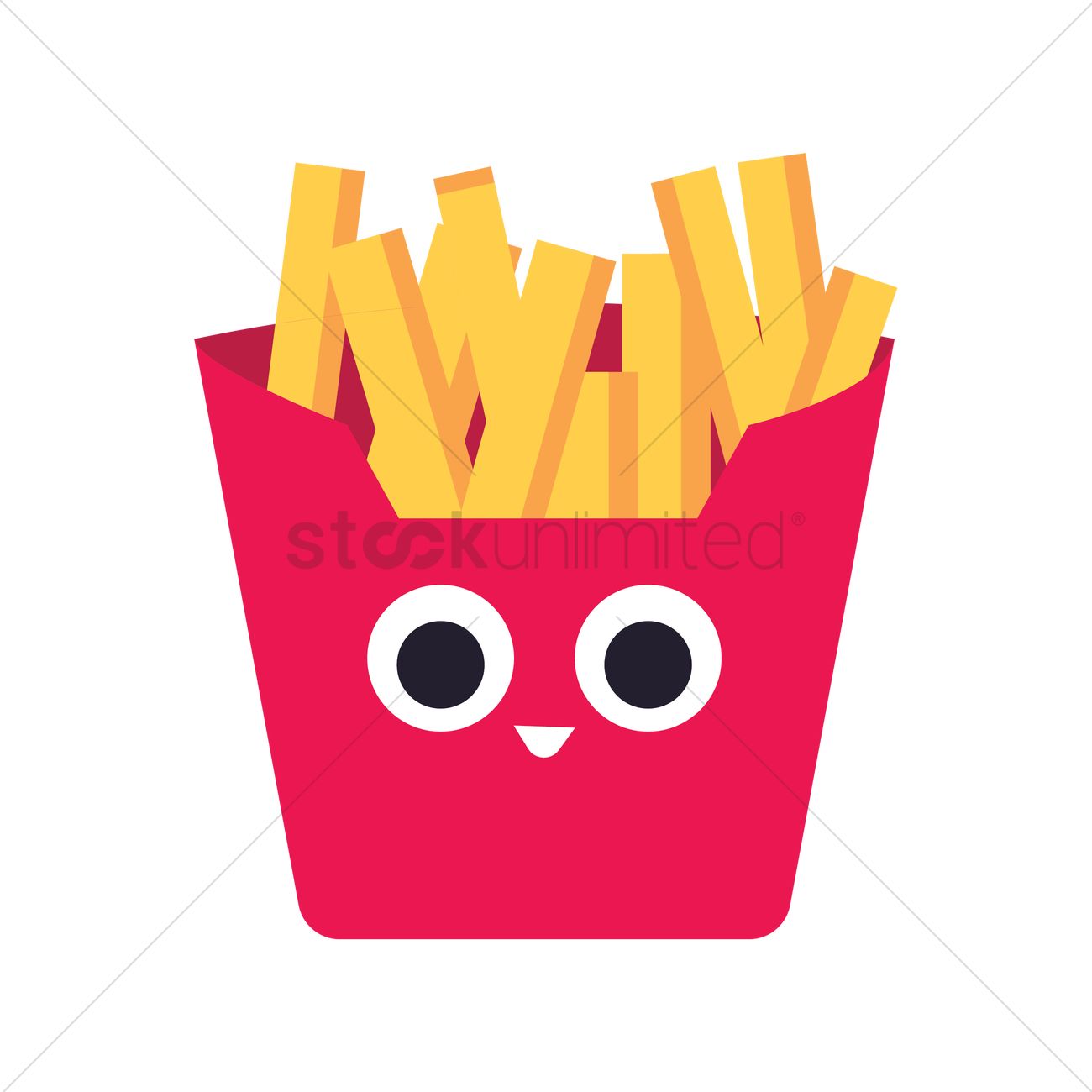 1300x1300 French Fries Vector Image