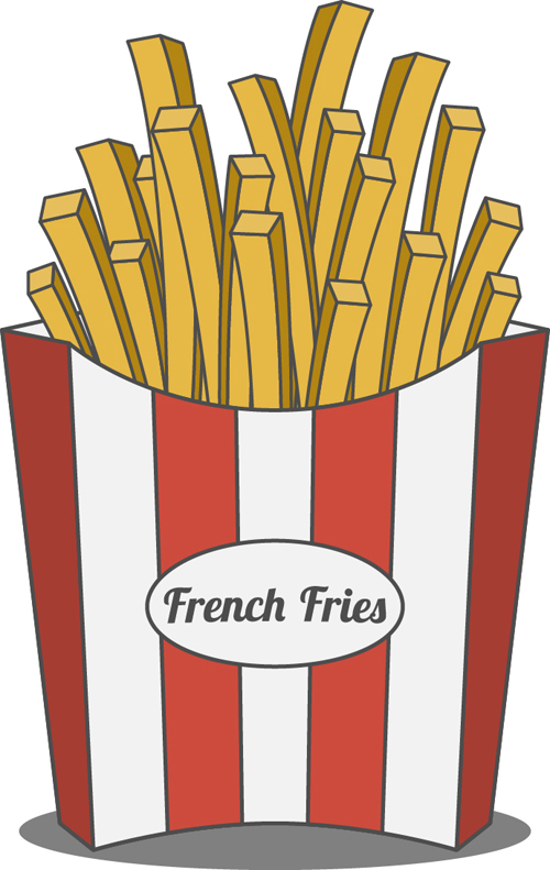 500x791 French Fries Creative Vector Free Download