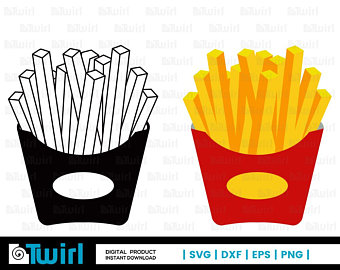 340x270 French Fry Vector Etsy