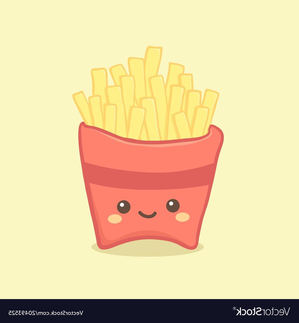 1000x1080 Unique Cartoon French Fries Vector Drawing Vector Images Design