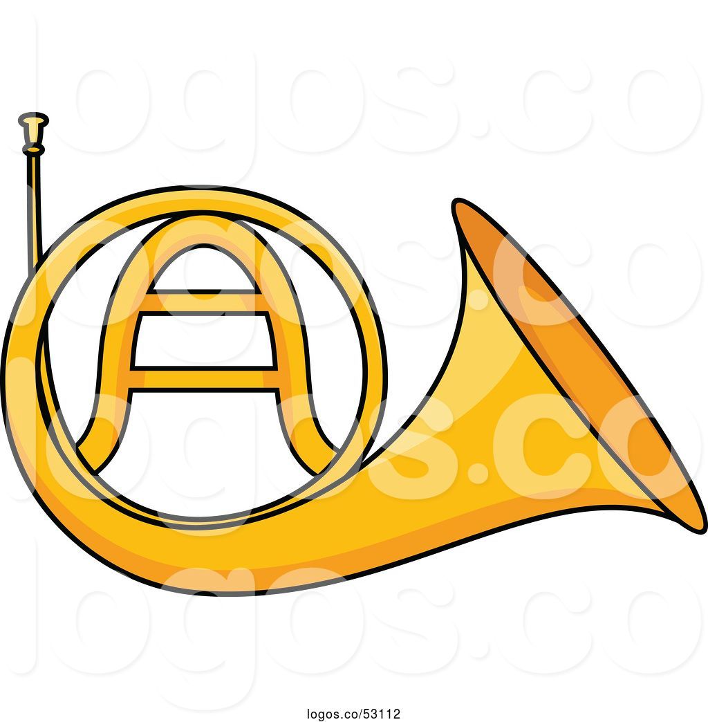 1024x1044 Logo Of Cartoon Golden French Horn