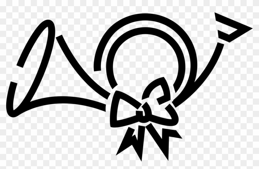 840x549 Vector Illustration Of French Horn Musical Instrument