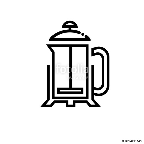 French Press Vector Icon Stock Image And Royalty Free Vector 500x500 French Press Vector Icon Stock Image And Royalty Free Vector