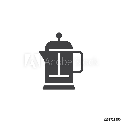 French Press Vector Icon Filled Flat Sign For Mobile Concept 500x500 French Press Vector Icon Filled Flat Sign For Mobile Concept