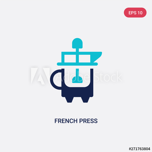 Two Color French Press Vector Icon From Drinks Concept Isolated 500x500 Two Color French Press Vector Icon From Drinks Concept Isolated