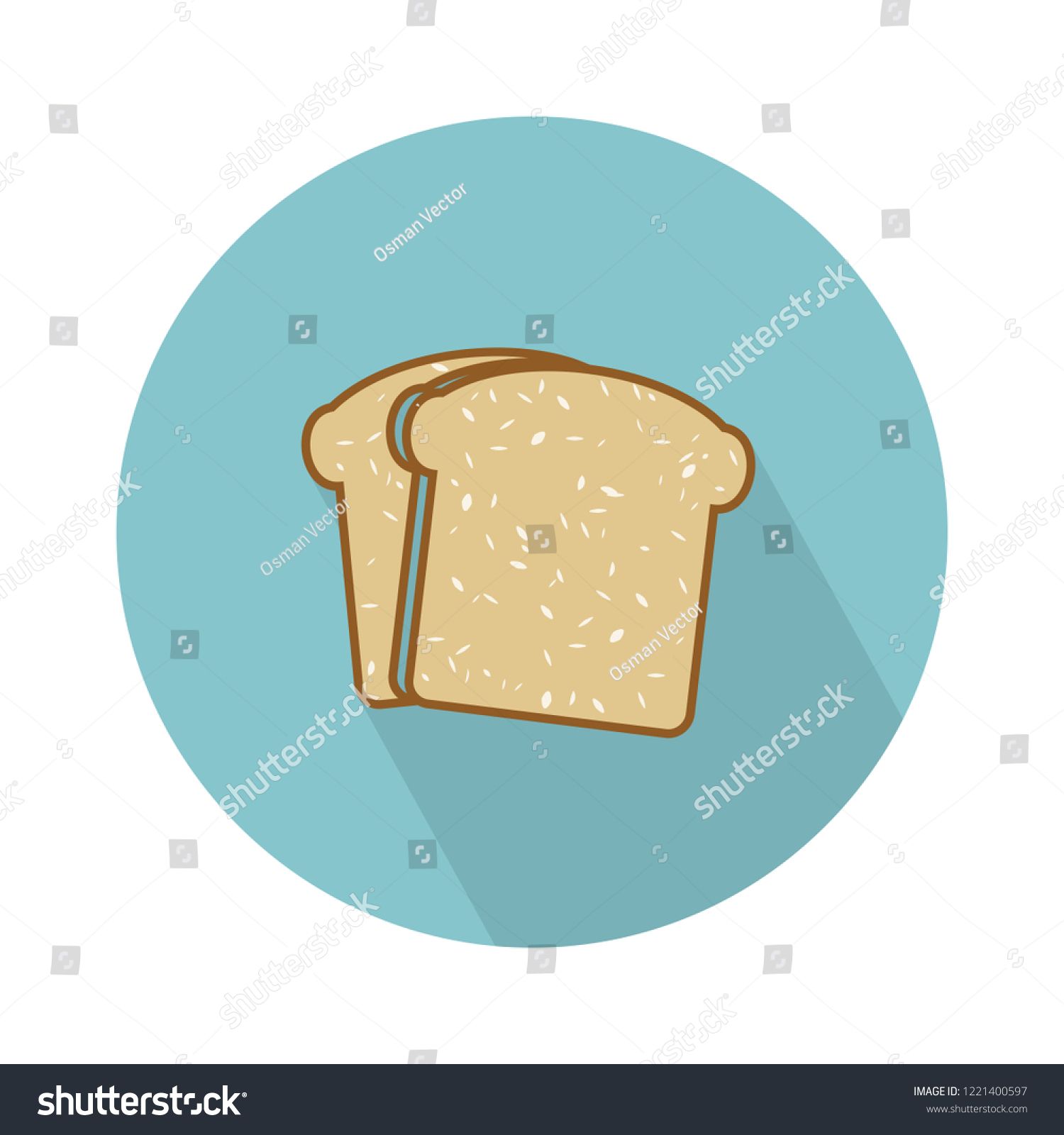 1500x1600 Vector Toast Icon Flat Illustration Of Toast Bread French Toast