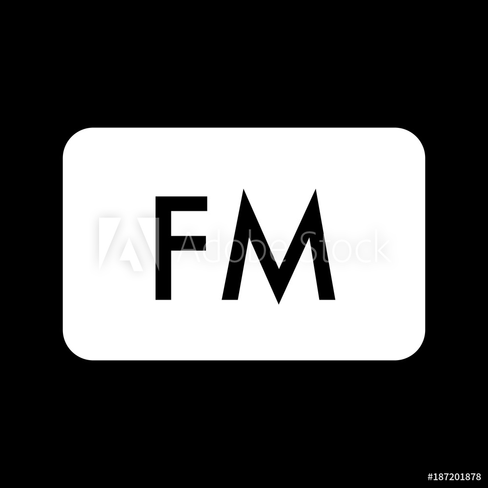1000x1000 Photo Art Print Fm Radio Frequency Vector Icon Europosters