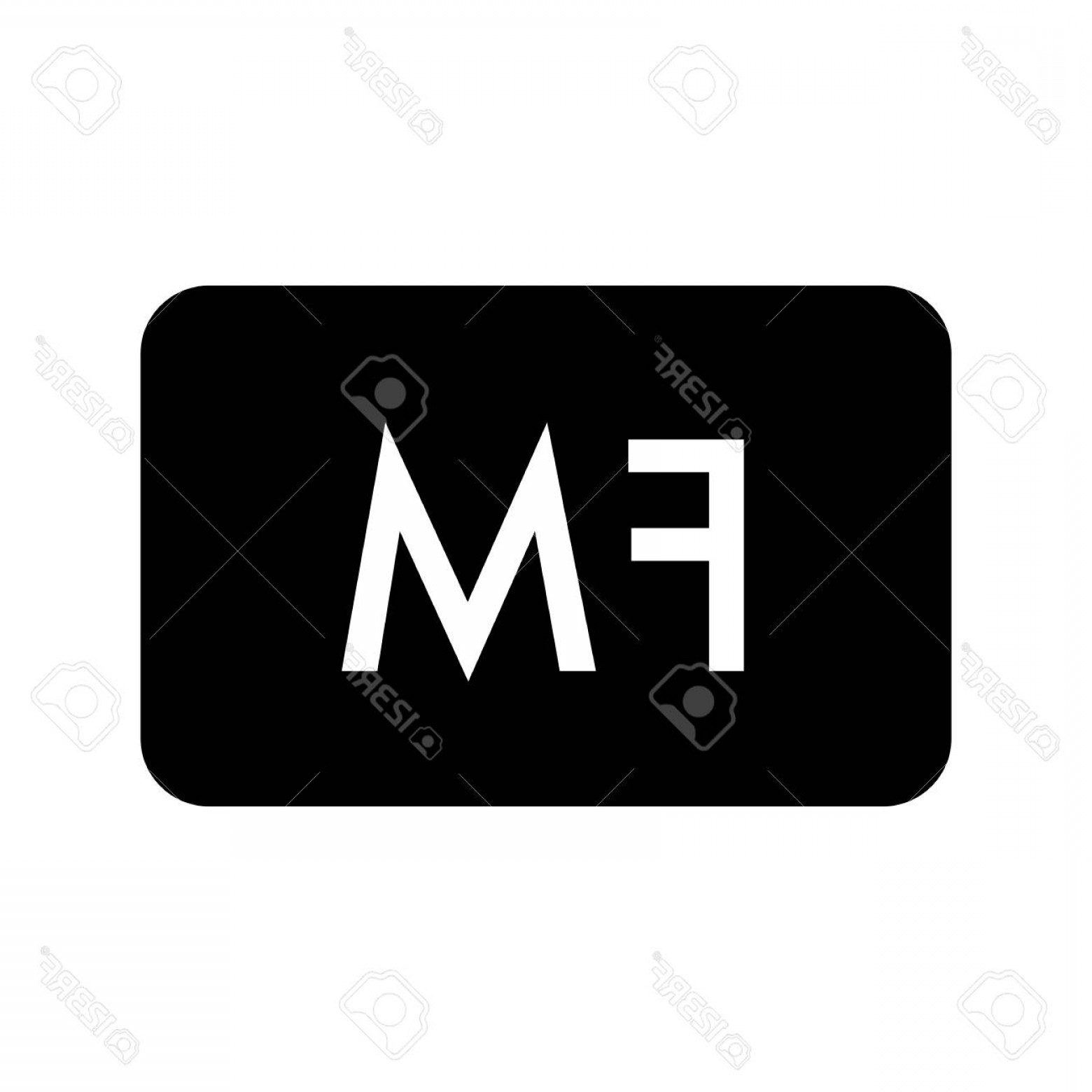 1560x1560 Photostock Vector Fm Radio Frequency Vector Icon Linear Design