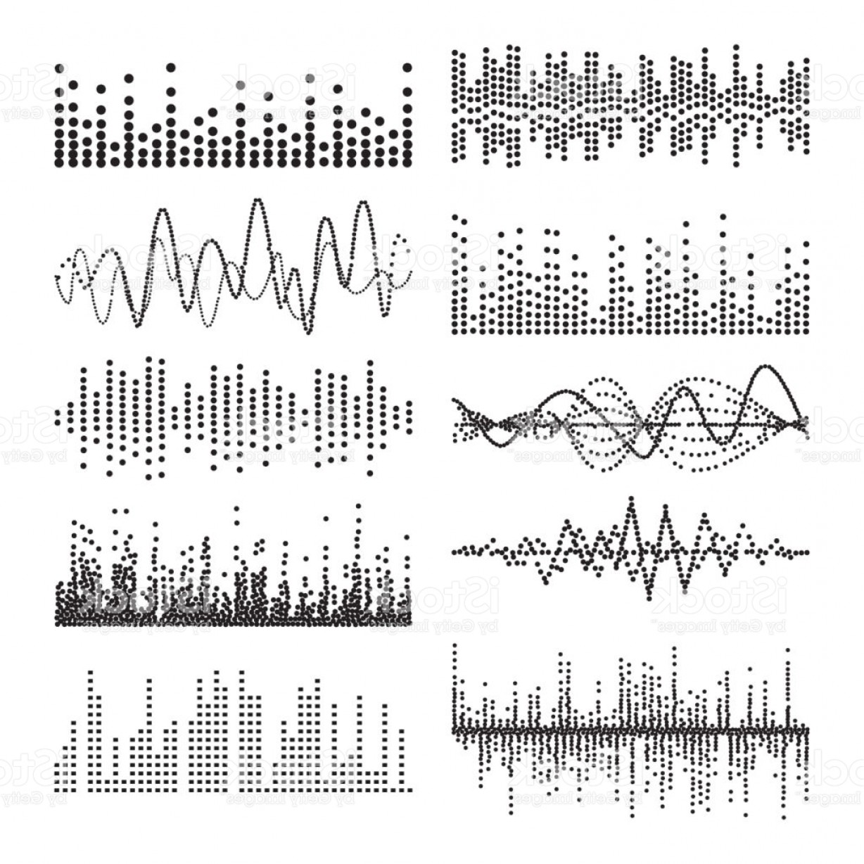 1228x1228 Sound Waves Vector Pulse Abstract Digital Frequency Track