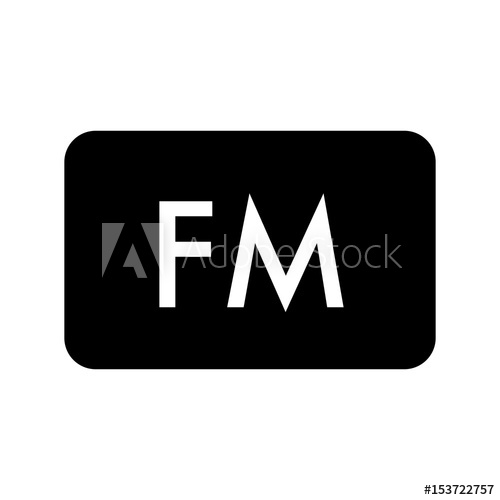 500x500 Fm Radio Frequency Vector Icon Linear Design Isolated On White
