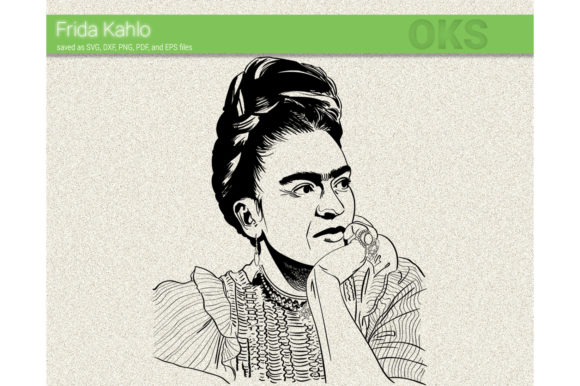 580x386 Frida Kahlo Vector Graphic