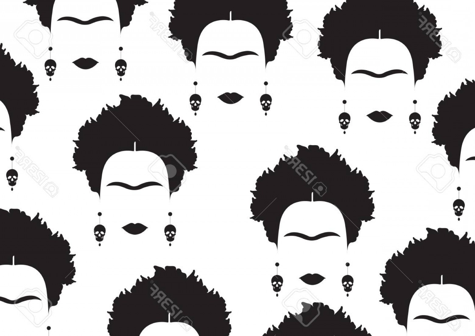 Photostock Vector Background Black Portrait Of Mexican Or Spanish 1560x1102 Photostock Vector Background Black Portrait Of Mexican Or Spanish