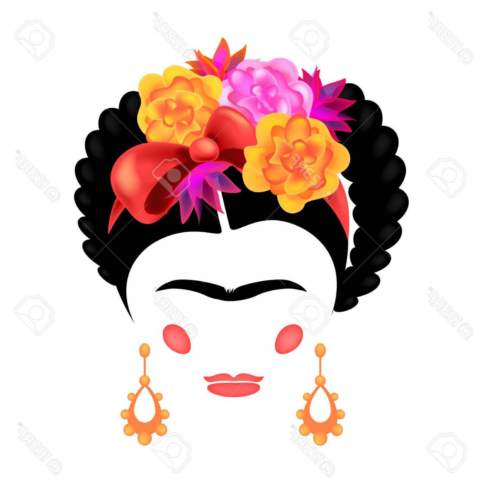 Photostock Vector The Modern Image Of A Woman Of The Mexican 1560x1560 Photostock Vector The Modern Image Of A Woman Of The Mexican