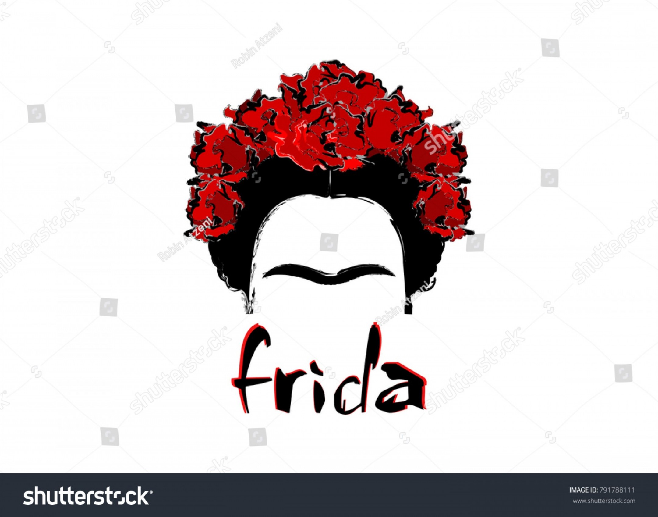 Portrait Frida Kahlo Vector Illustration Isolated Handandbeak 2160x1696 Portrait Frida Kahlo Vector Illustration Isolated Handandbeak