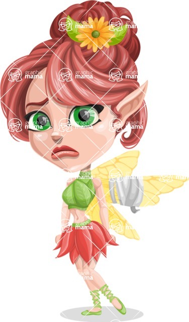 Vector Fairy Female Cartoon Character 376x640 Vector Fairy Female Cartoon Character