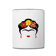 Frida Vector Two Tone Mug Spreadshirt 190x190 Frida Vector Two Tone Mug Spreadshirt