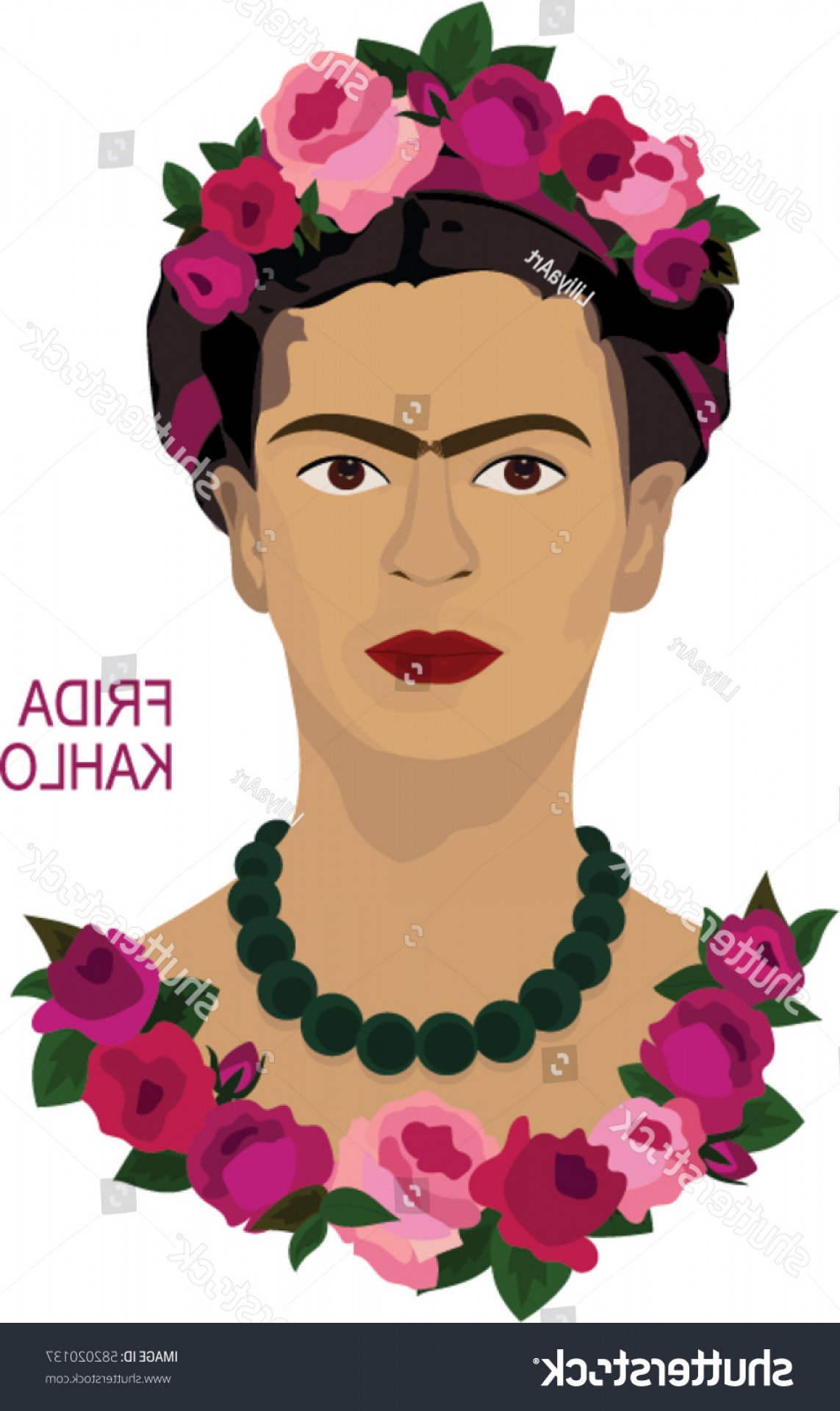 Feb Vector Illustration Frida Kahlo Handandbeak 1143x1920 Feb Vector Illustration Frida Kahlo Handandbeak