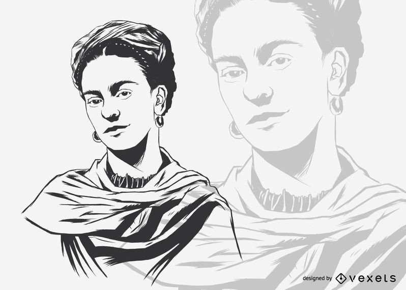 Frida Kahlo Illustration 798x570 Frida Kahlo Illustration