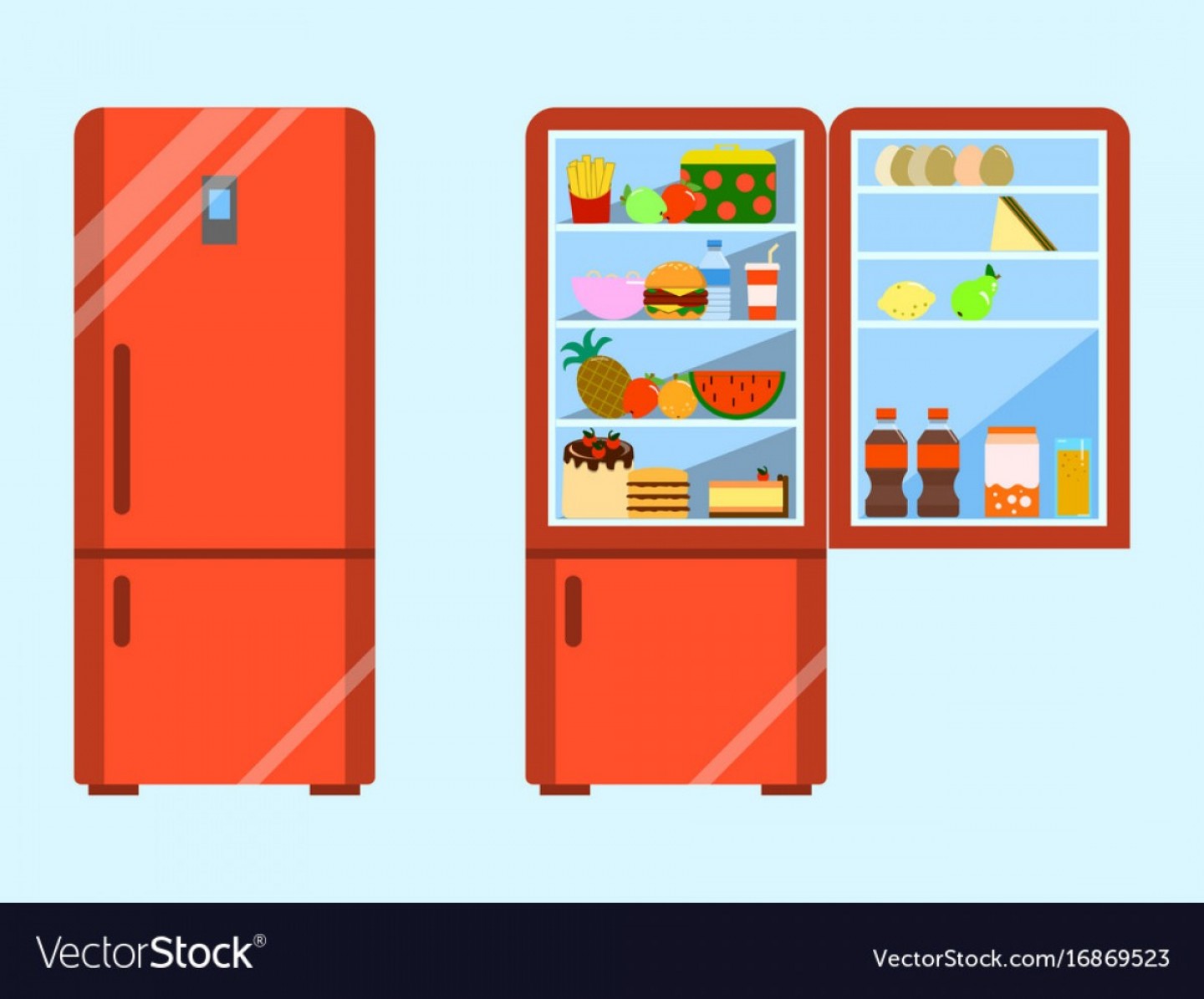 Изображение холодильника для детей