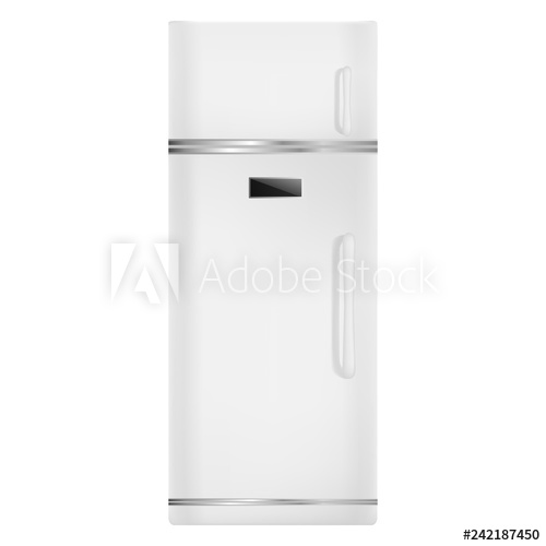 500x500 Home Fridge Icon Realistic Illustration Of Home Fridge Vector