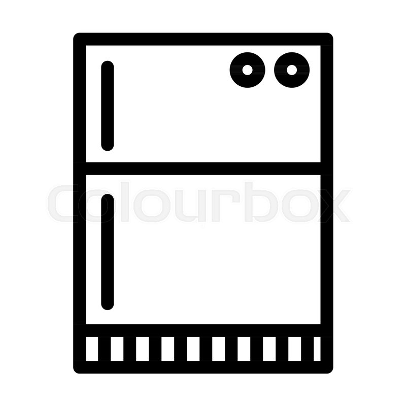 800x800 Refrigerator Line Icon Fridge Vector Stock Vector Colourbox