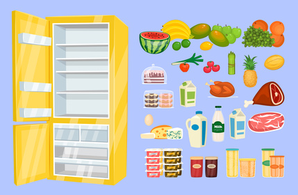 429x280 Space Organization In Freezer Variety Daily Products With Opened