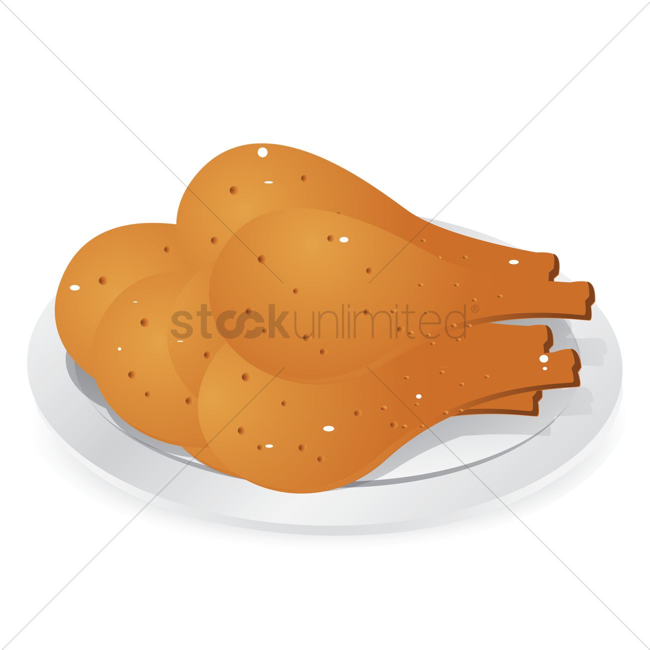 1300x1300 Free Fried Chicken Vector Image