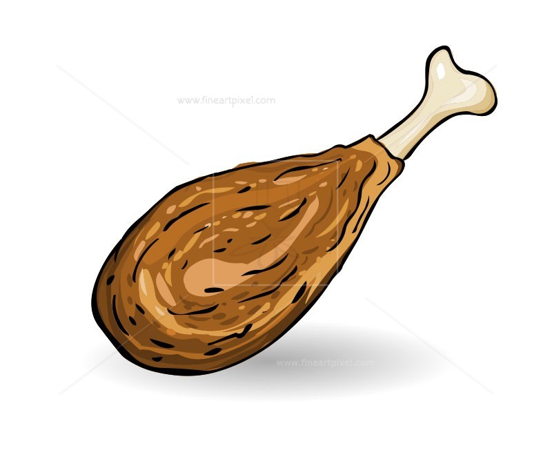 800x662 Fried Chicken Vector Illustration Free Vectors, Illustrations, Graphics