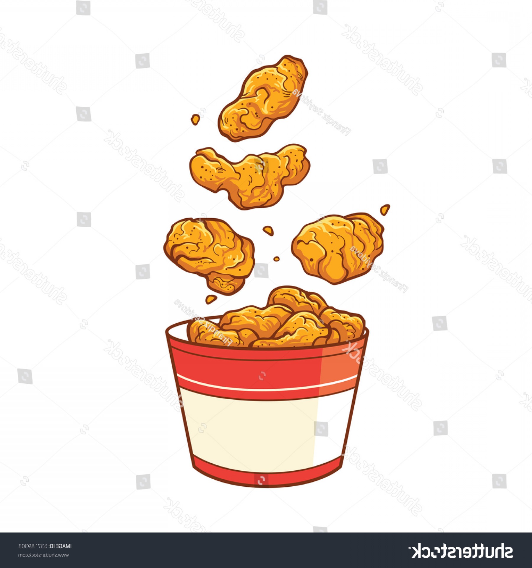 1800x1920 Fast Food Fried Chicken Meat Vector Soidergi