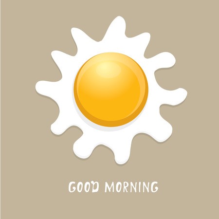450x450 Fried Egg Vector Illustration Good Morning Concept Breakfast