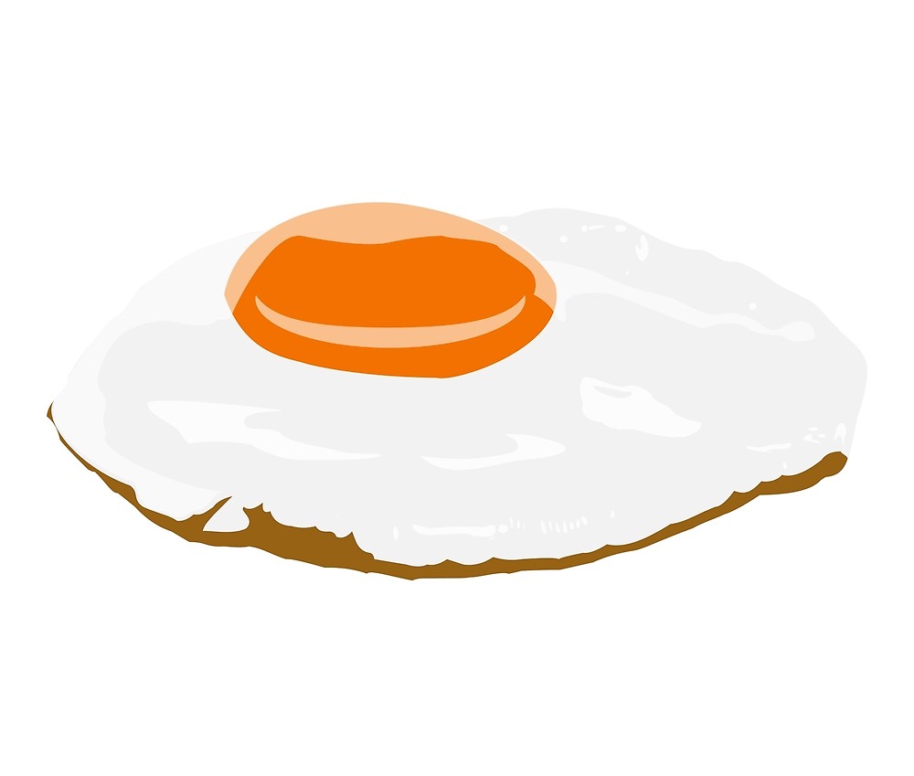 1000x849 Fried Egg Vector