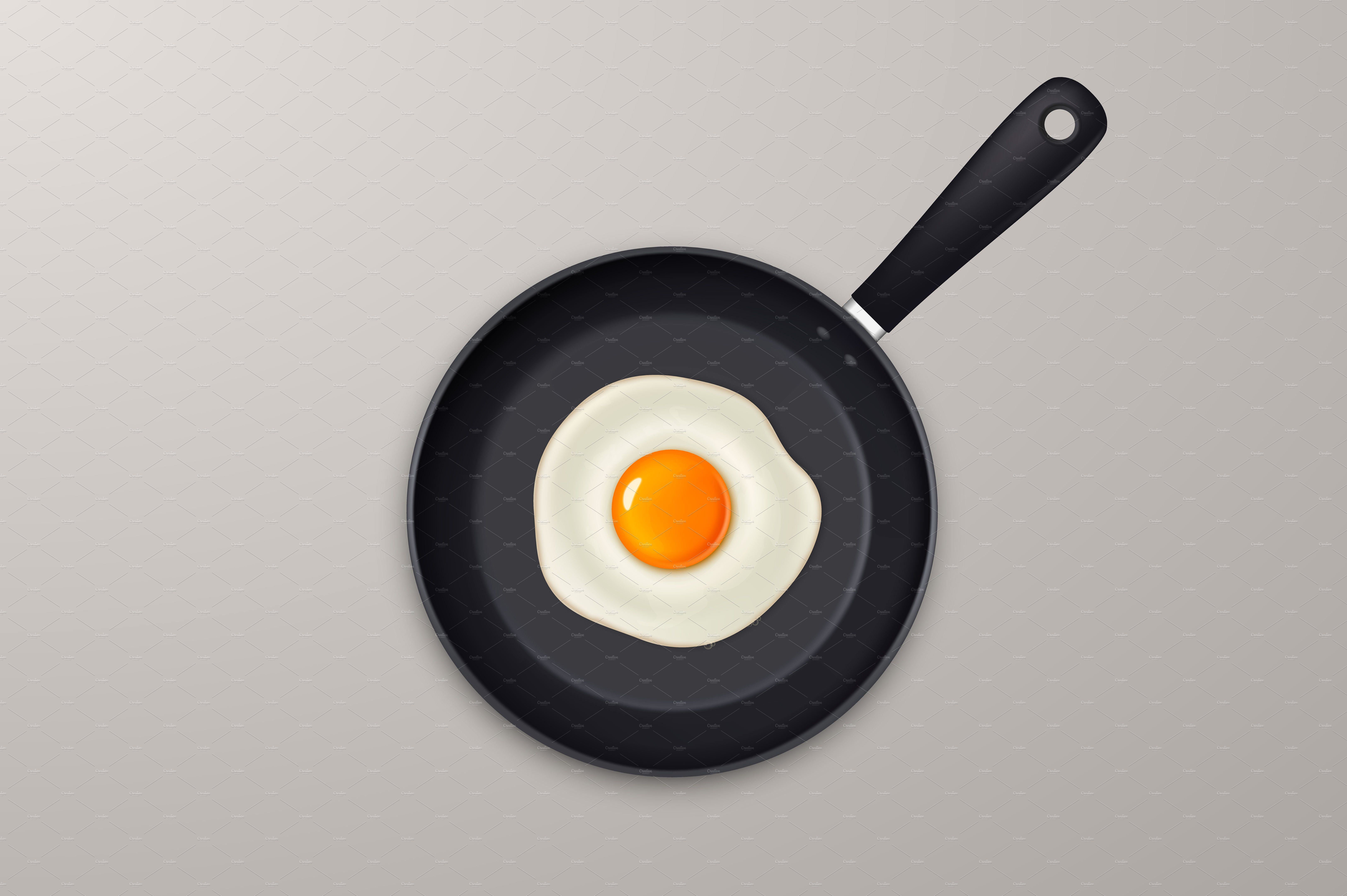 6500x4326 Fried Egg Vector Set
