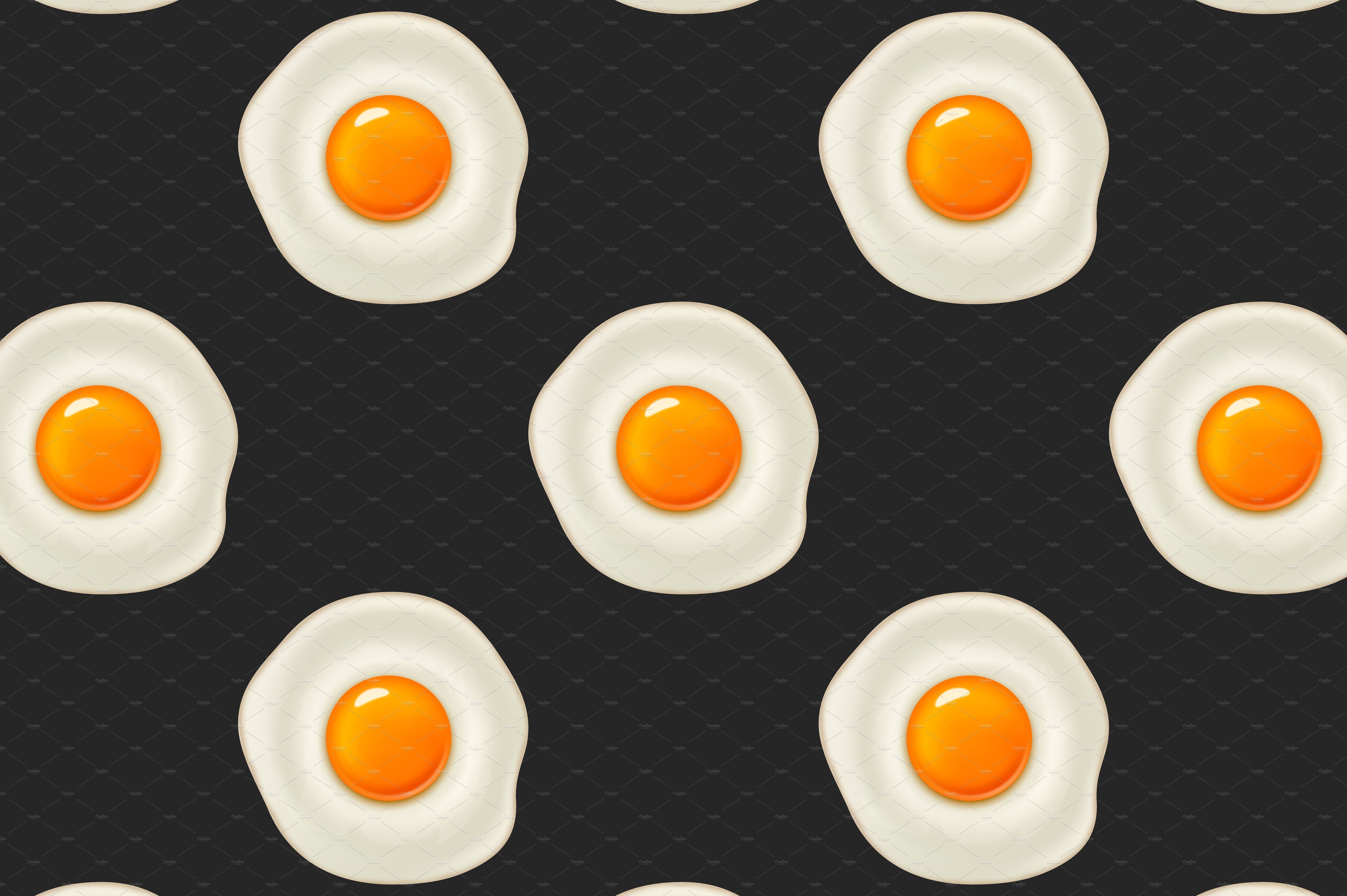 6500x4326 Fried Egg Vector Set