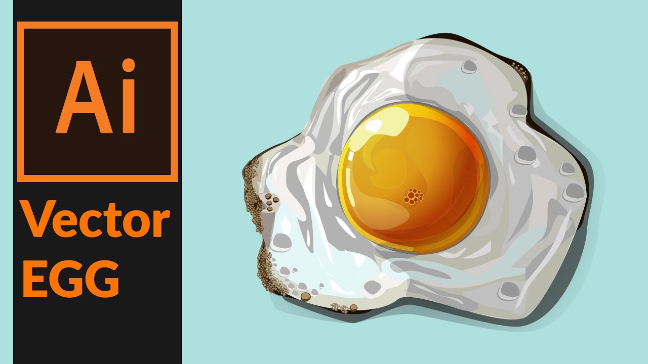 1280x720 How To Draw A Vector Fried Egg In Adobe Illustrator