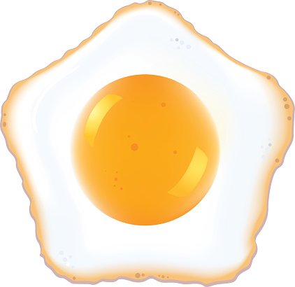 422x410 Fried Egg, Vector Premium Clipart