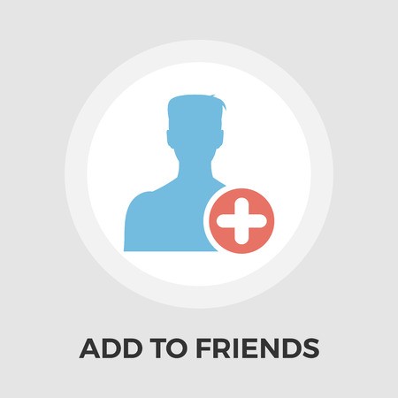 Add To Friends Icon Vector Flat Icon Isolated On The White 450x450 Add To Friends Icon Vector Flat Icon Isolated On The White