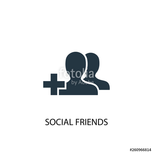 Social Friends Icon Simple Element Illustration Social Friends 500x500 Social Friends Icon Simple Element Illustration Social Friends